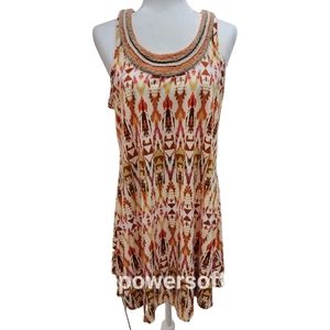 BeBop Beaded Neckline Sun Dress